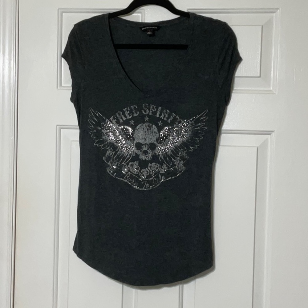 Rock & Republic Soft Grey Top - Size Medium